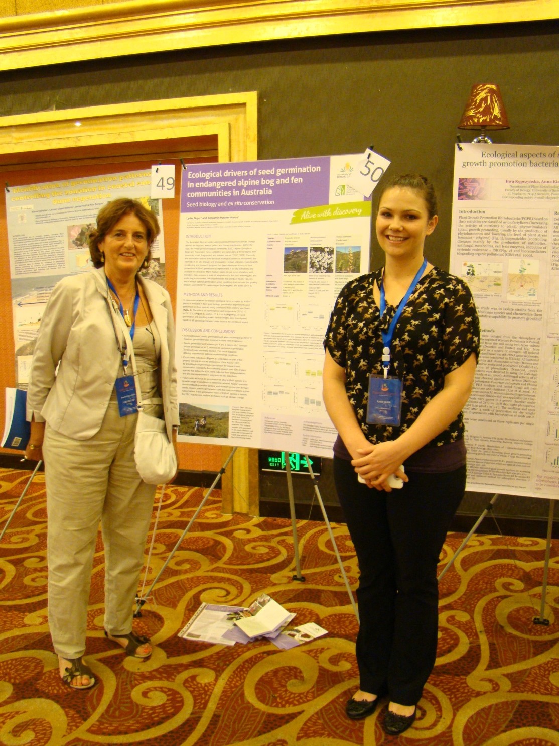presenting at the poster session
